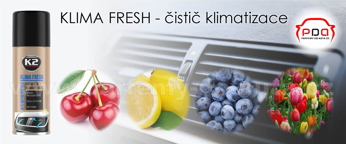 K2 Klima Fresh čističe klimatizací automobilu ve spreji s vůní 150ml